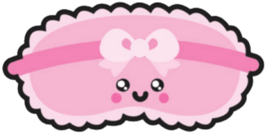 Kawaii Eye Mask By Sauki-princess - Coloring Book (600x501)