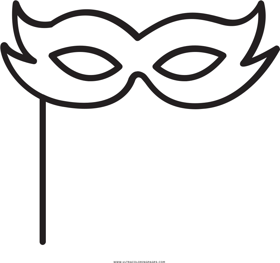 Eye Mask Coloring Page - Eye Mask Coloring Page (1000x1000)