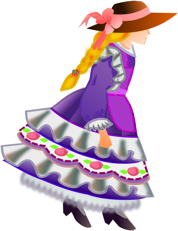 Download Computer Icons Flower Girl Flower Girl - Lass Clipart (585x750)