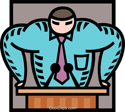 Man Giving Speech Royalty Free Vector Clip Art Illustration - Man Giving Speech Royalty Free Vector Clip Art Illustration (480x430)