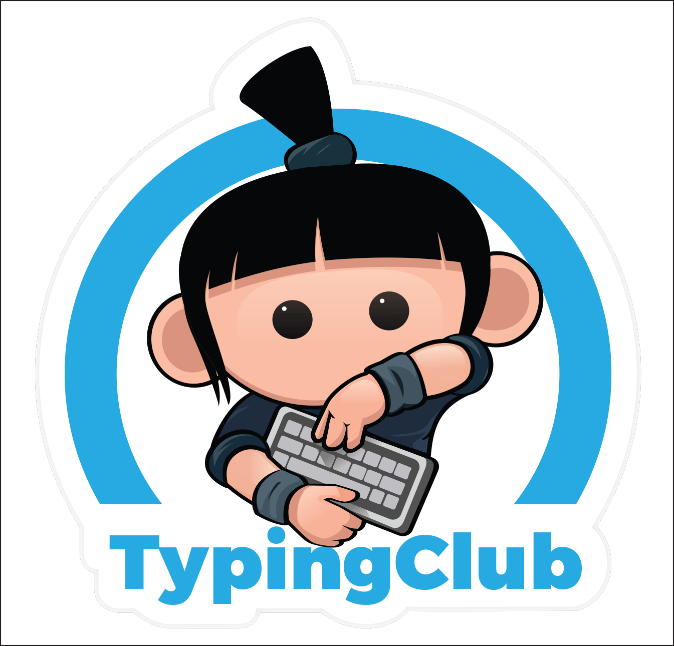 Keyboarding Practice - Touch Typing Club Logo (1345x1290)