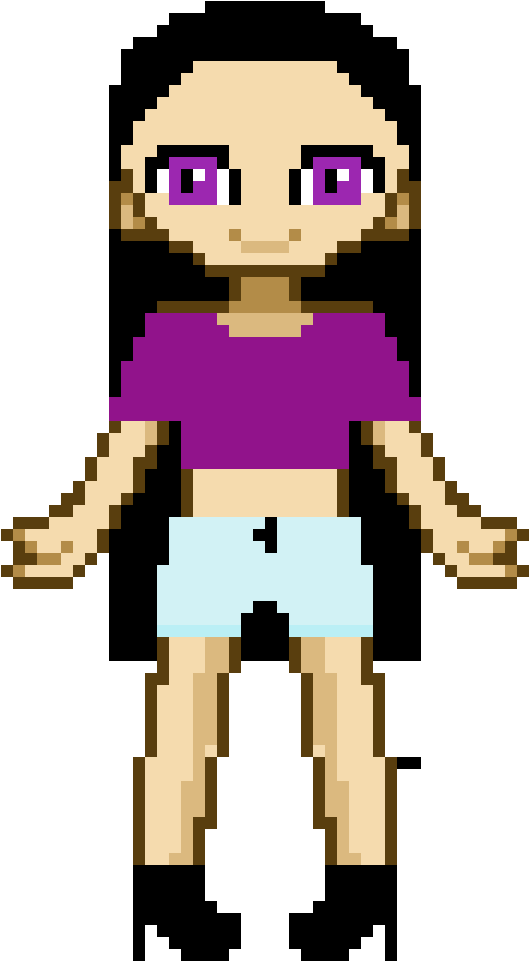 Sexy Girl - Pixel Art (1200x1200)