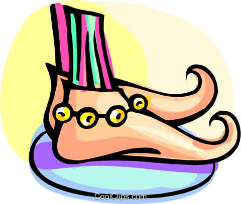 Funny Looking Shoes Royalty Free Vector Clip Art - Funny Looking Shoes Royalty Free Vector Clip Art (480x407)