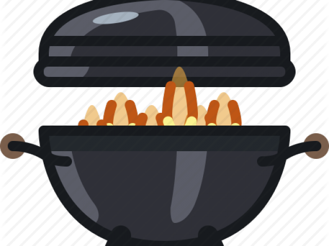 Barbecue Sauce Clipart Bbq Fire - Steam From Grill Cartoon (640x480)