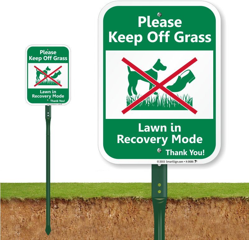 Graphic Library Keep Off The Grass Clipart - Sign (800x800)