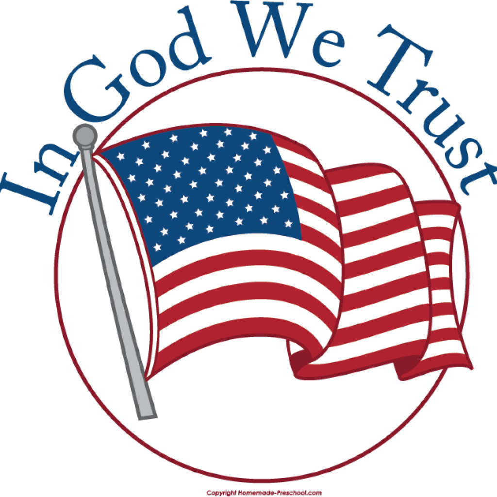 Free Patriotic Clipart Free Patriotic Clipart Science - God We Trust Clipart (1024x1024)