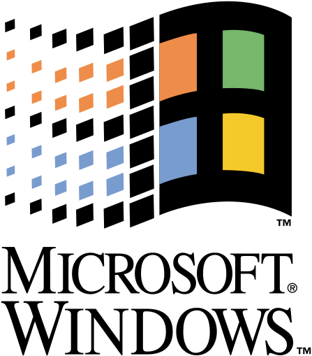 Microsoft Windows Clipart Hd - Microsoft Windows 3.0 Logo (447x509)