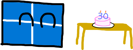 Microsoft Windows' 30th Birthday By Tehmaster001 - Microsoft Windows' 30th Birthday By Tehmaster001 (600x300)