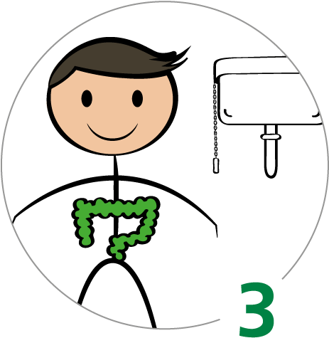 This Initiates The Defecation Reflex, Relieving Patients - Cartoon (744x536)