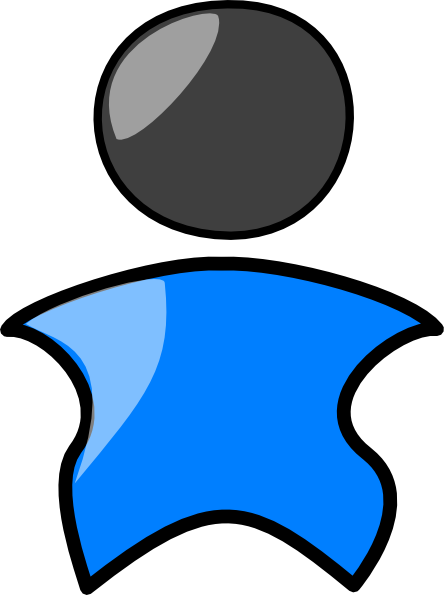 Person In Bright Blue Svg Clip Arts 444 X 595 Px - Person In Bright Blue Svg Clip Arts 444 X 595 Px (444x595)