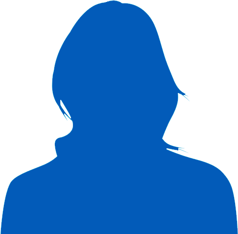 Linda Profile Picture - Gray Female Silhouette Head (500x500)