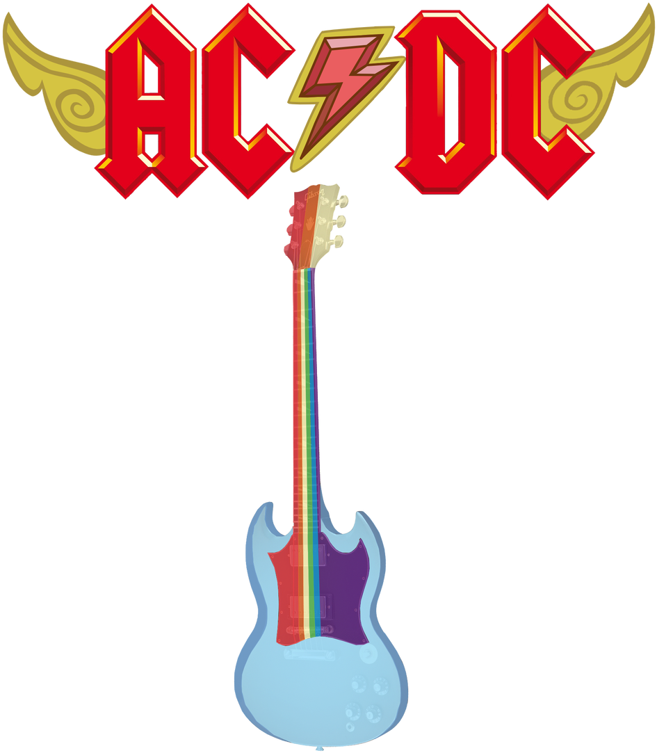 Ac/dc Meet Mlp V2 - Ac/dc Meet Mlp V2 (1024x1190)
