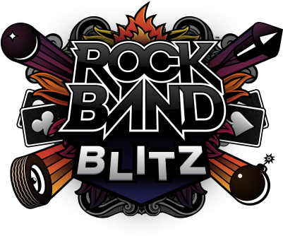 Rock Band High Quality Png Png Images - Rock Band Blitz Logo (400x360)