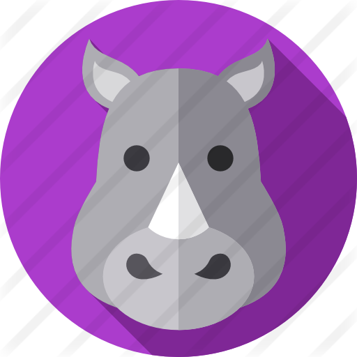 Rhinoceros Free Icon - Cartoon (512x512)