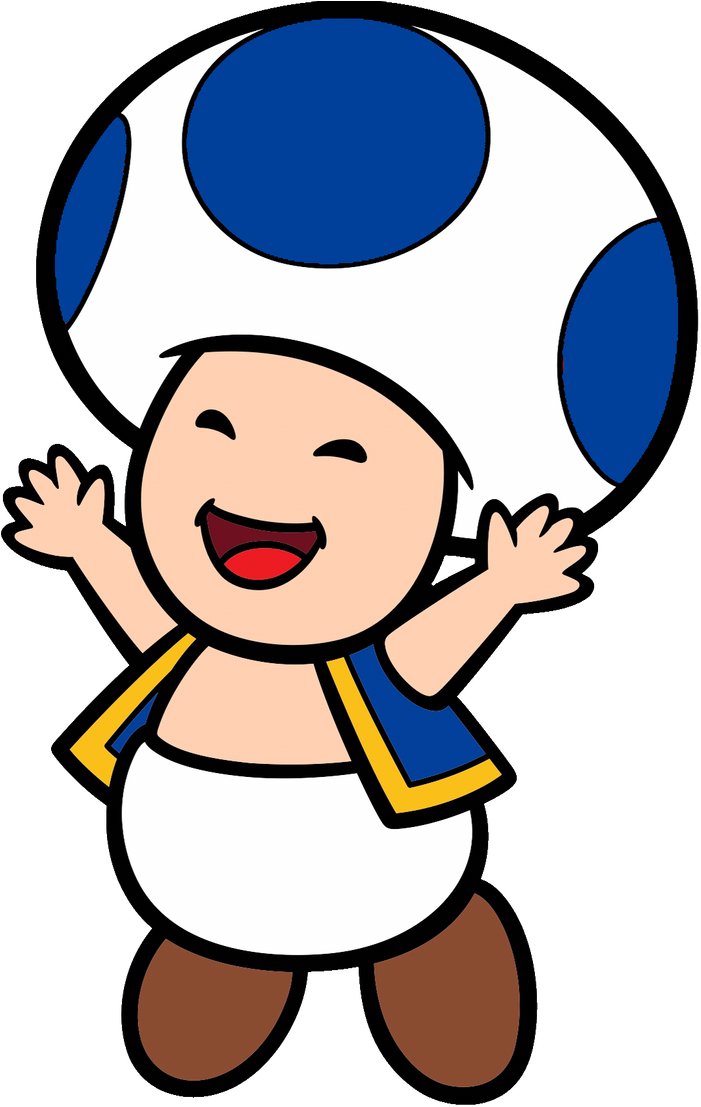Yvan The Blue Toad Excited 2d By Joshuat1306 - Mario File Artwork (705x1133)