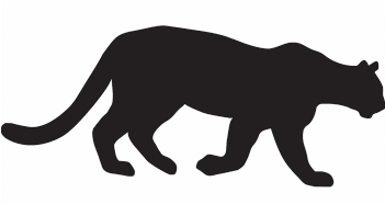 Mountain Lion Clipart California Source - Mountain Lion Silhouette Clip Art (350x350)