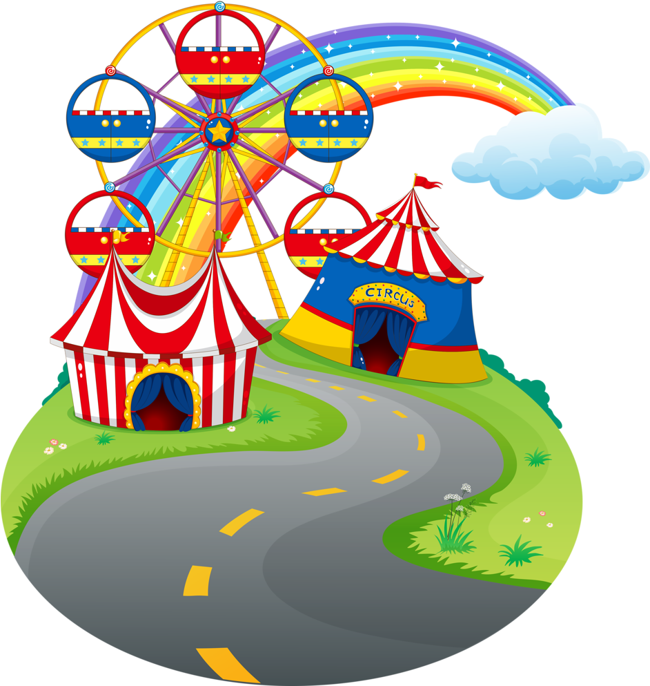 Carnival ~ Circus Fiesta De Circo, Carnaval, Clipart, - Going To Amusement Park (941x1024)