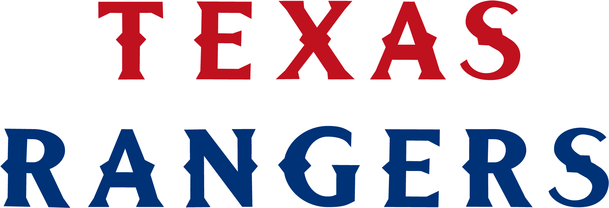 Texas Rangers Logos Jpg Stock - Electric Blue (2400x1000)