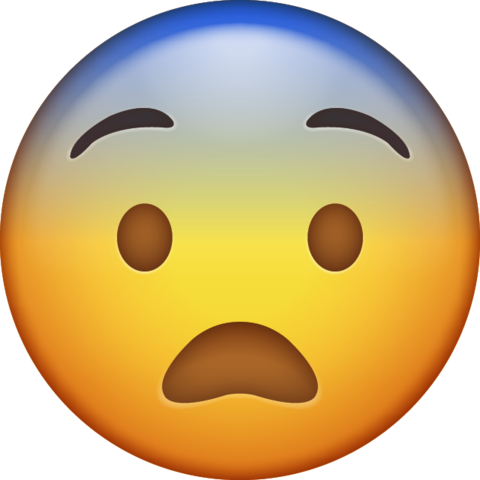 Download Fearful Iphone Emoji Icon In Jpg And Ai Emoji - Fearful Emoji Png (480x480)