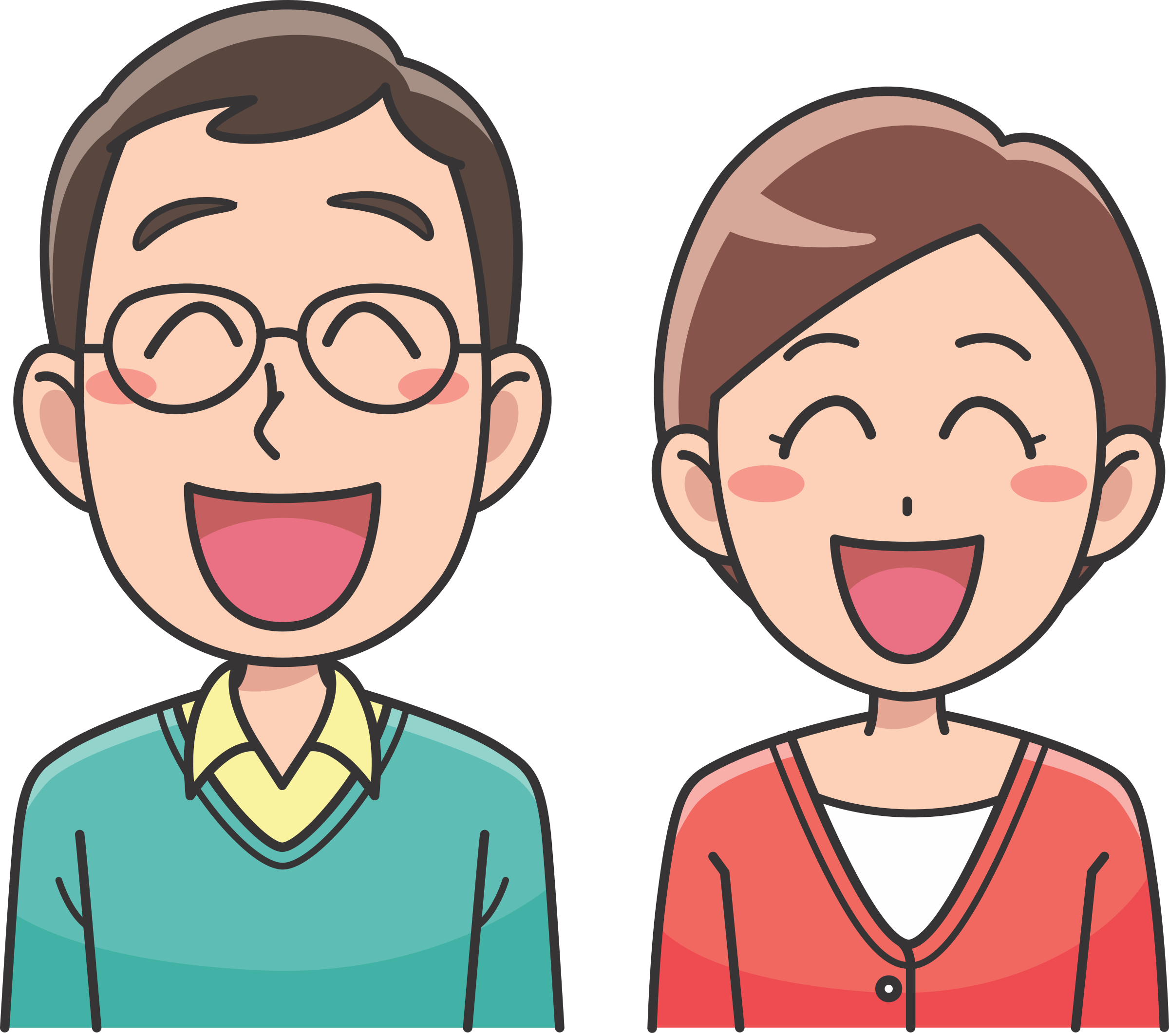 Big Image - 笑う イラスト フリー 素材 - (2400x2122) Png Clipart Download