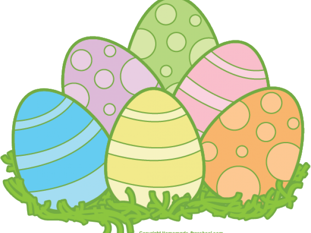 Easter Clipart Music - Spring Easter Eggs Clipart (640x480)