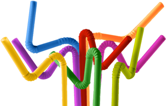 Coloured Z Straws - Imagenes De Straws (652x367)