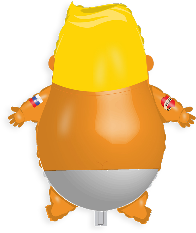 You Can Have Your Own 3'2” Trumpy Around The House - Trump Baby Balloon (1000x1000)