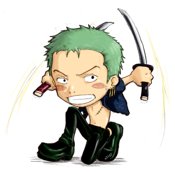 One Piece Chibi Png Transparent Image - Icon One Piece Chibi (600x590)