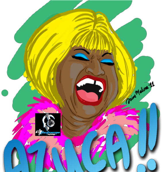 Megamix De Celia Cruz 2015 By Dj Fantasma By Dj Fantasma - Silueta De Celia Cruz (600x600)