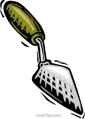 Trowel Royalty Free Vector Clip Art Illustration - Trowel Royalty Free Vector Clip Art Illustration (343x480)