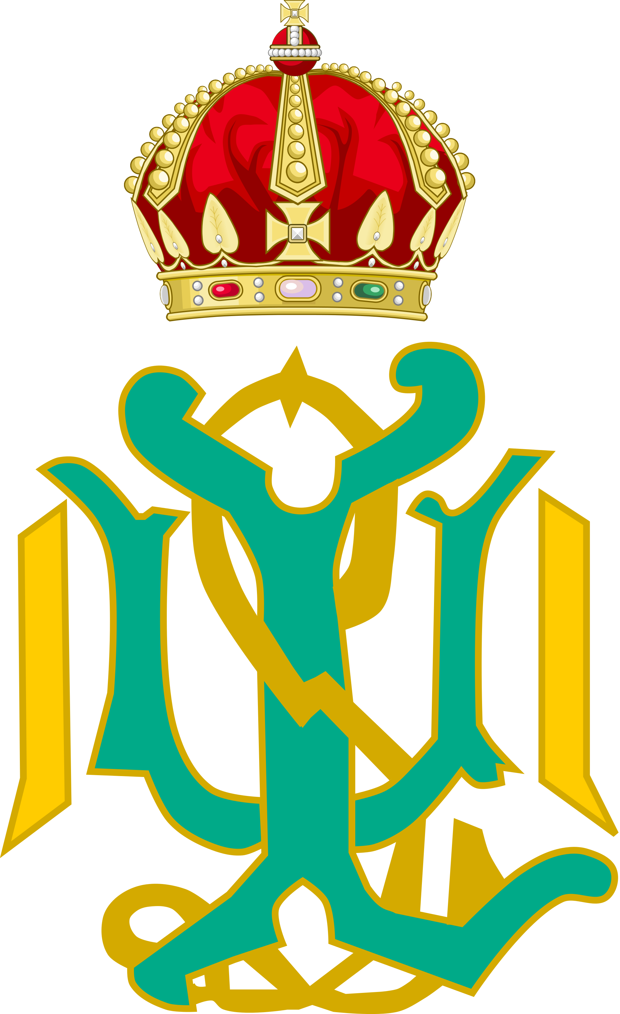 Free Hawaii Clipart - Royal Monogram Of Queen Liliuokalani (2000x3269)