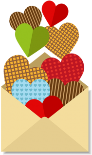 Letter With A Lot Of Hearts, Love, Lovers, Husband - La Afectividad Png (360x360)
