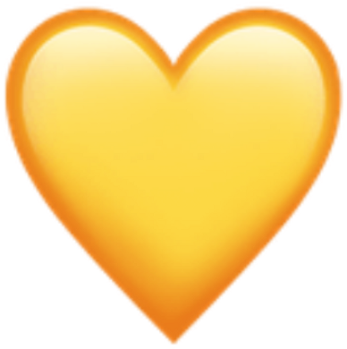 Aesthetic Clipart Yellow - Heart (1024x1024)