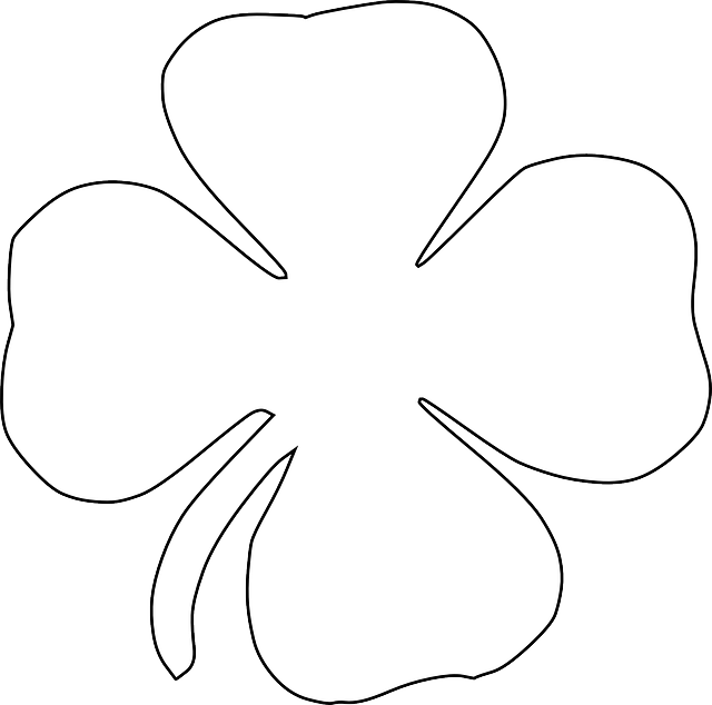 Clover Clip Art At Clkercom Vector Online - White Clover Png (640x634)