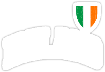 Classic Ireland Football Jersey By Robotface - Emblem (375x360)