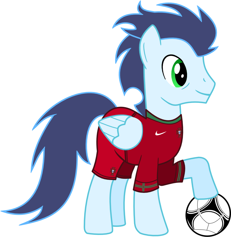 Isegrim87, Clothes, Football, Jersey, Pony, Portugal, - Cartoon (950x1000)