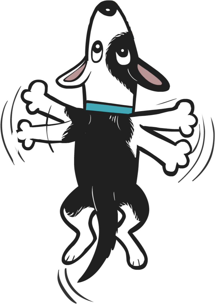 Lili Dog Grabbing Cutout - Illustration (1123x1248)