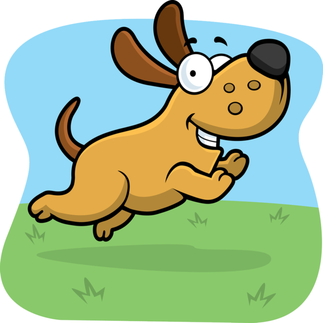 Dog Training 2018 4 - Cartoon Dog Jumping (630x630)