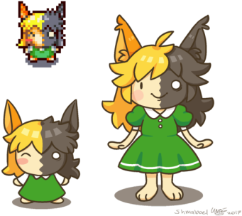 I Was Thinking About Games I Played As A Kid And Remembered - Heather Drawn To Life Sprite (400x333)
