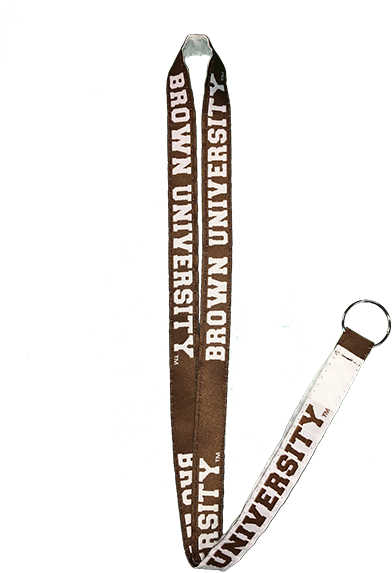 Image For Reversible Ribbon Lanyard Brown/white - Strap (600x600)