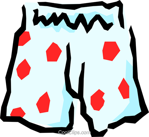 Underwear Royalty Free Vector Clip Art Illustration - Underwear Clip Art (480x442)