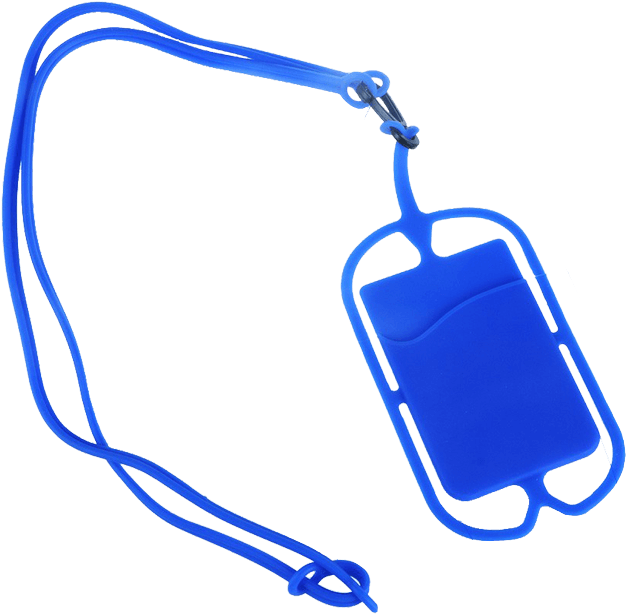Promotional Silicone Phone Wallet With Lanyard - Promotional Silicone Phone Wallet With Lanyard (700x700)