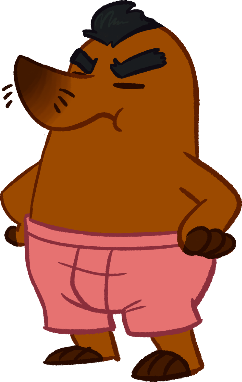 Resetti In Boxers - Cartoon (812x1280)