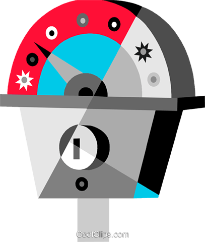 Parking Meter Vecteurs De Stock Et Clip-art Vectoriel - Circle (407x480)
