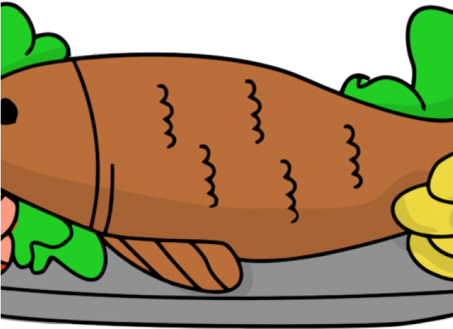 Healthy Food Clipart Fried Fish - Fried Fish Clip Art (640x480)