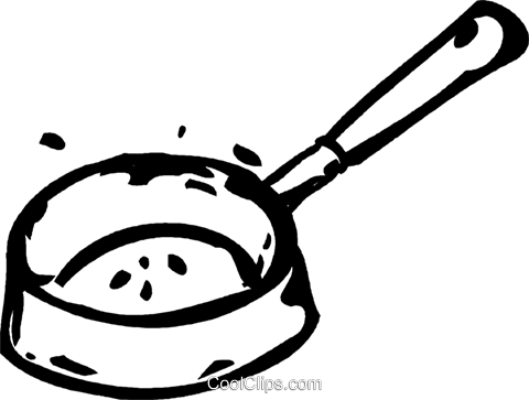 Frying Pan Royalty Free Vector Clip Art Illustration - Frying Pan Royalty Free Vector Clip Art Illustration (480x363)