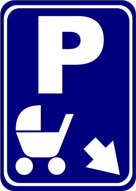 Sign "parking For Perambulators" - Pram Parking Sign (800x800)