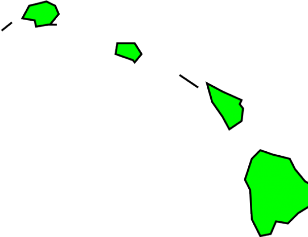Hawaii Clip Art Map (640x480)
