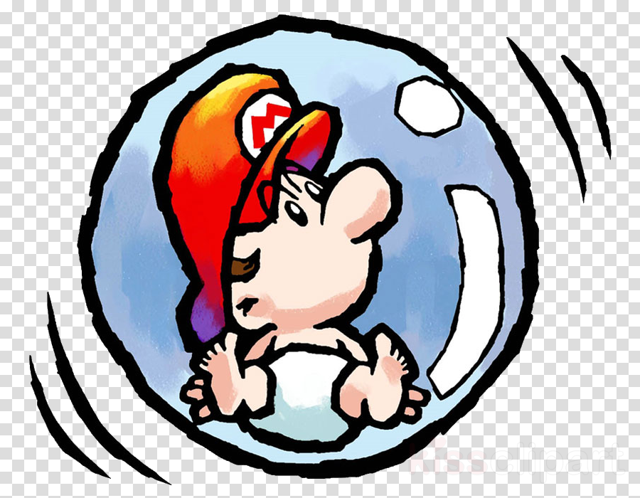 Baby Mario Bubble Clipart Yoshi's Island Mario - Yoshis Island Ds World 2 (900x700)
