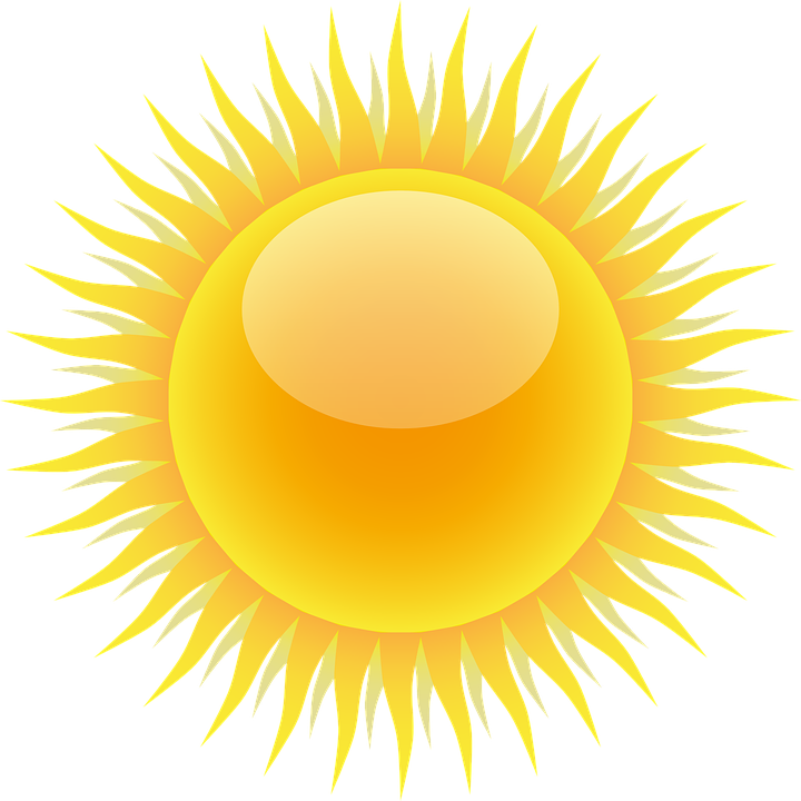 Gold Sun Png - Clip Art Sun (720x720)